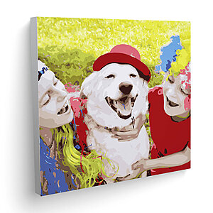 Custom Paint by Numbers 50x50 FRAME - custom paint-by-numbers, paint-by-numbers kit, paint your photo, personalized paint-by-numbers Paint by Numbers 50x50 - Paint Your Own Photo