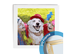 Paint by numbers 50x50 - DIY FRAME - custom paint-by-numbers, paint-by-numbers kit, paint your photo, personalized paint-by-numbers Paint by numbers 50x50 - DIY FRAME