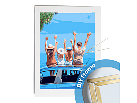 Paint by numbers 35x50 - DIY FRAME - custom paint by numbers, paint by numbers kit, paint your photo, paint by numbers custom from your own photo Paint by numbers 35x50 - DIY FRAME