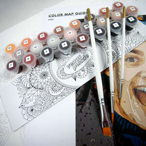 Custom Paint by numbers 50x50  - 50 x 50 cm