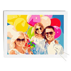 Paint by numbers 70x50 - DIY FRAME - custom paint-by-numbers, paint by numbers kit, paint your photo, personalized paint by numbers, painting from photo Paint by numbers 70x50 - DIY FRAME - Pieces